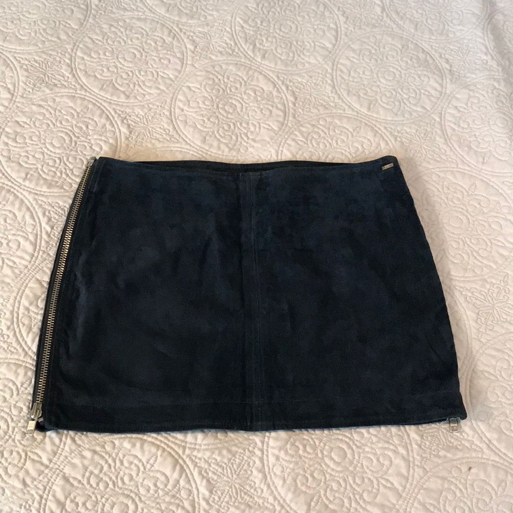 Obey Suede Mini Skirt